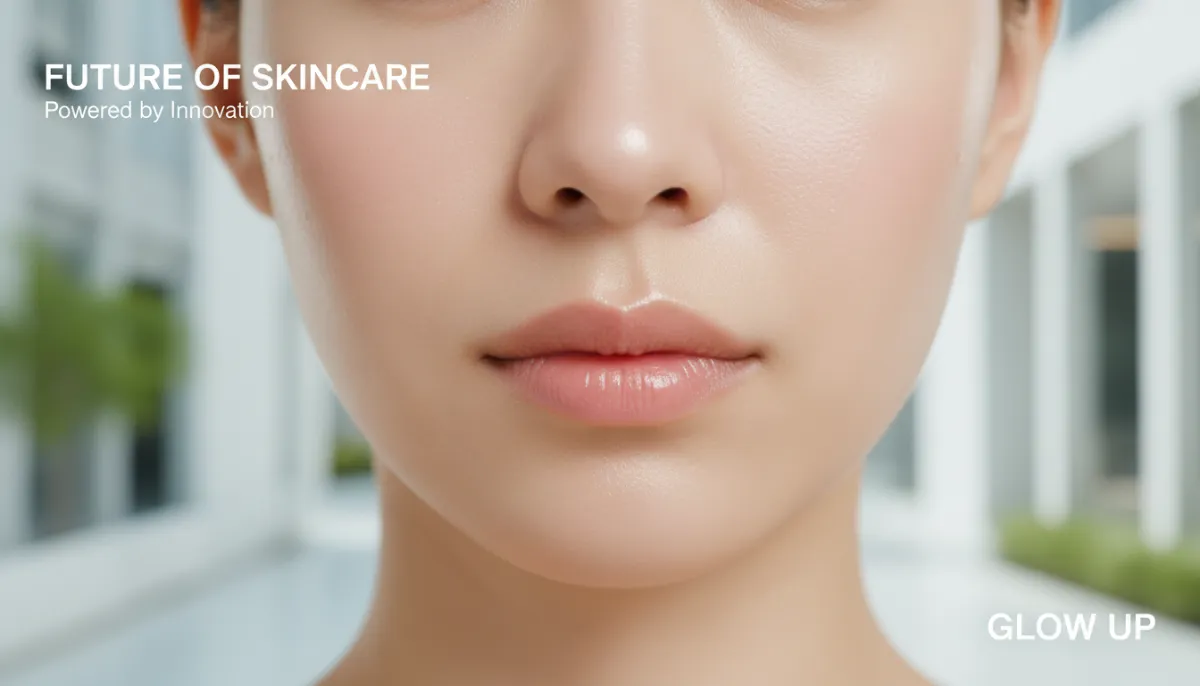 Close up of healthy glowing skin